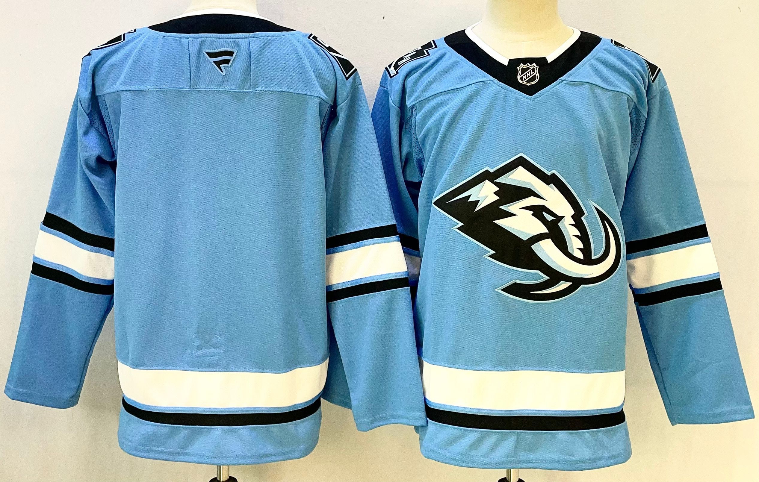 Men Mammoth Team Blank Light Blue 2026 Adidias NHL Jersey style 001